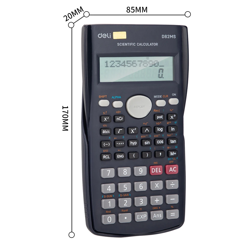 Deli 82MS научный калькулятор профессиональное школьное использование 240
