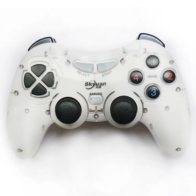White Новое поступление для ПК ТВ Andriod PS3 беспроводной Bluetooth игровой контроллер геймпад двойной шок джойстик - Цвет: White