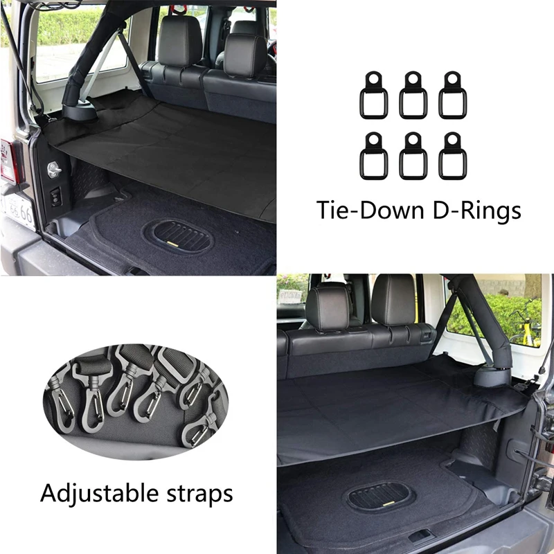 Задняя крышка для груза защитная накладка заднего багажника защита Jeep Wrangler Jk Jku