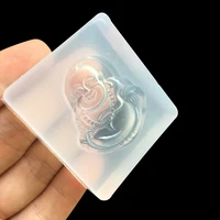 1pcs uv resin jewelry liquid silicone mold buddha charms pendant resin jewelry molds for diy pendant making jewelry