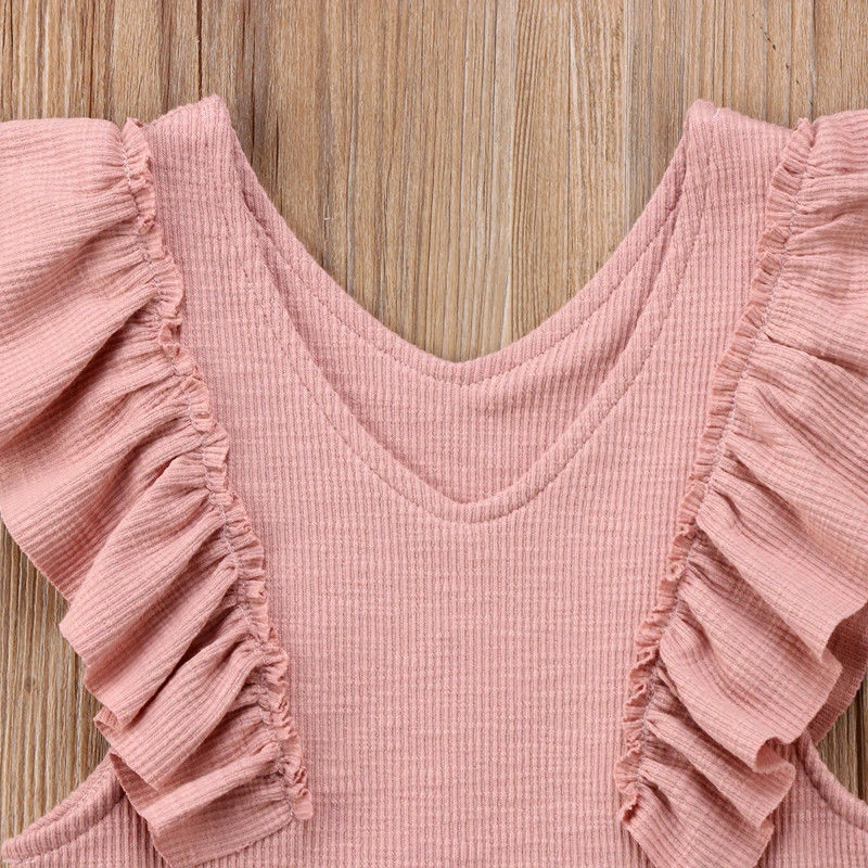 Модный детский комбинезон одежда для маленьких девочек плиссированный женский