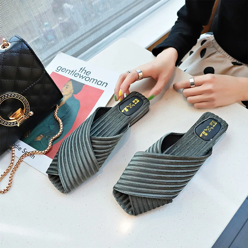 Женские шлепанцы с резным узором летние для улицы пляжа 2019 | Обувь