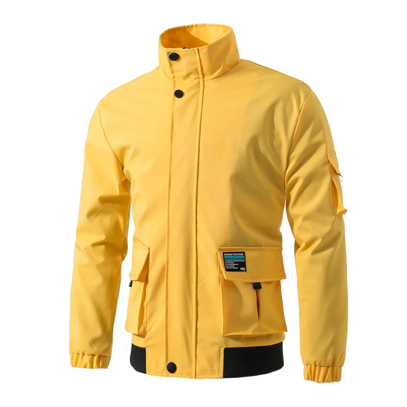 Ветровка мужская Тонкая модная верхняя одежда повседневное уличное пальто большие размеры весна осень