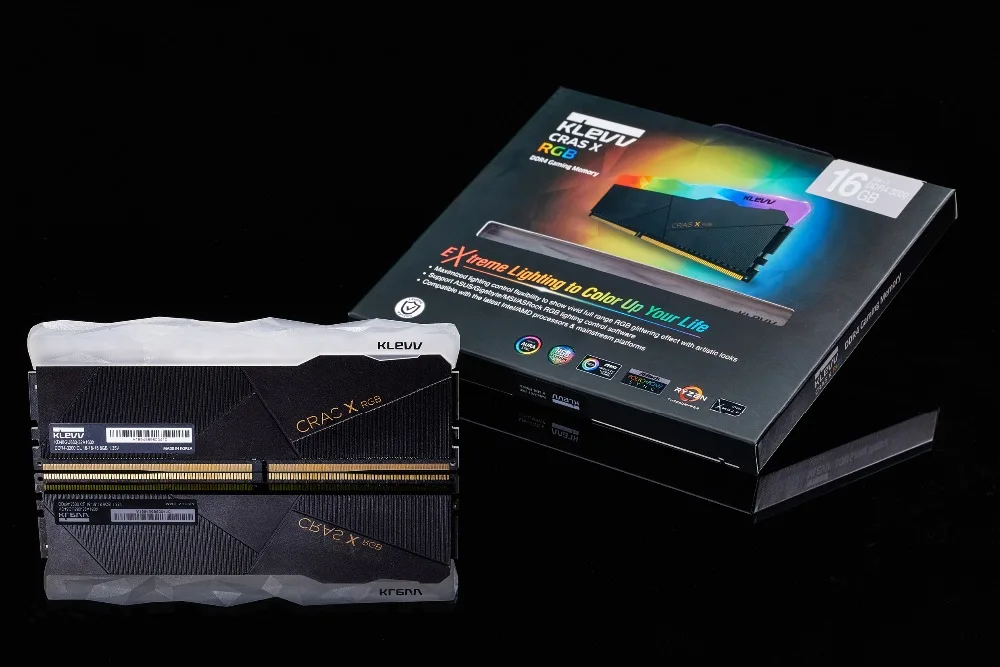 Klevv CRAS-X RGB 32 Гб 16 Гб 2X8 Гб 3200 МГц DDR4 1,35 DIMM 288-pin XMP Memoria Ram ddr4 оперативная память для настольных компьютеров