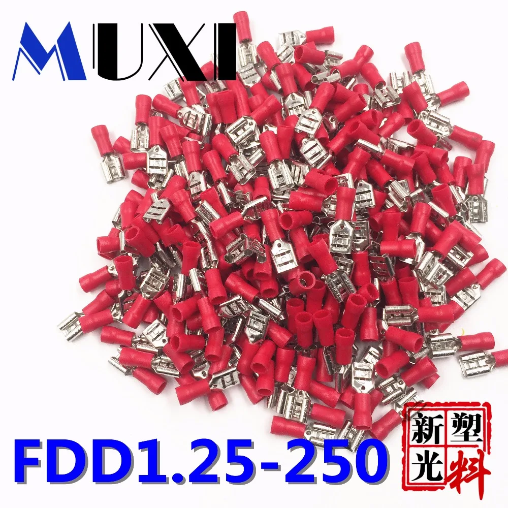 FDD1.25 250 женский изолированный Электрический обжимной терминал для разъемов 0 5 1