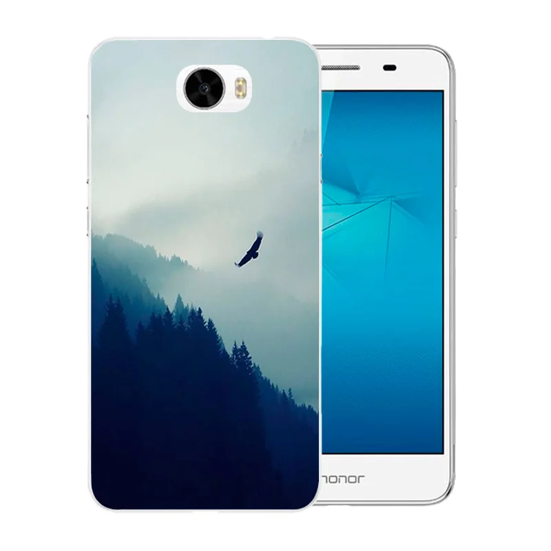 Мягкие чехлы для телефонов Huawei Y5 II Y5ii Y52 Capa Landscape Pattern 5 0 дюймов Задняя крышка
