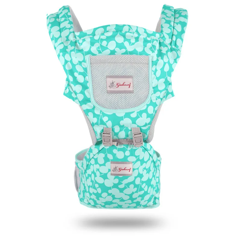 Mint Green Дышащий эргономичный Сумка-кенгуру Рюкзак Портативный переноска для младенца хипсет-кенгуру, Рюкзак-кенгуру Обёрточная бумага - Цвет: Mint Green