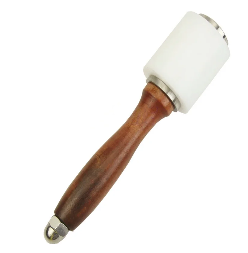 

Hand Hammer for Leather Engraving,Wood Nylon Hammers Used to Cowhide Carving Leathercraft Punch Printing Percussion DIY tool