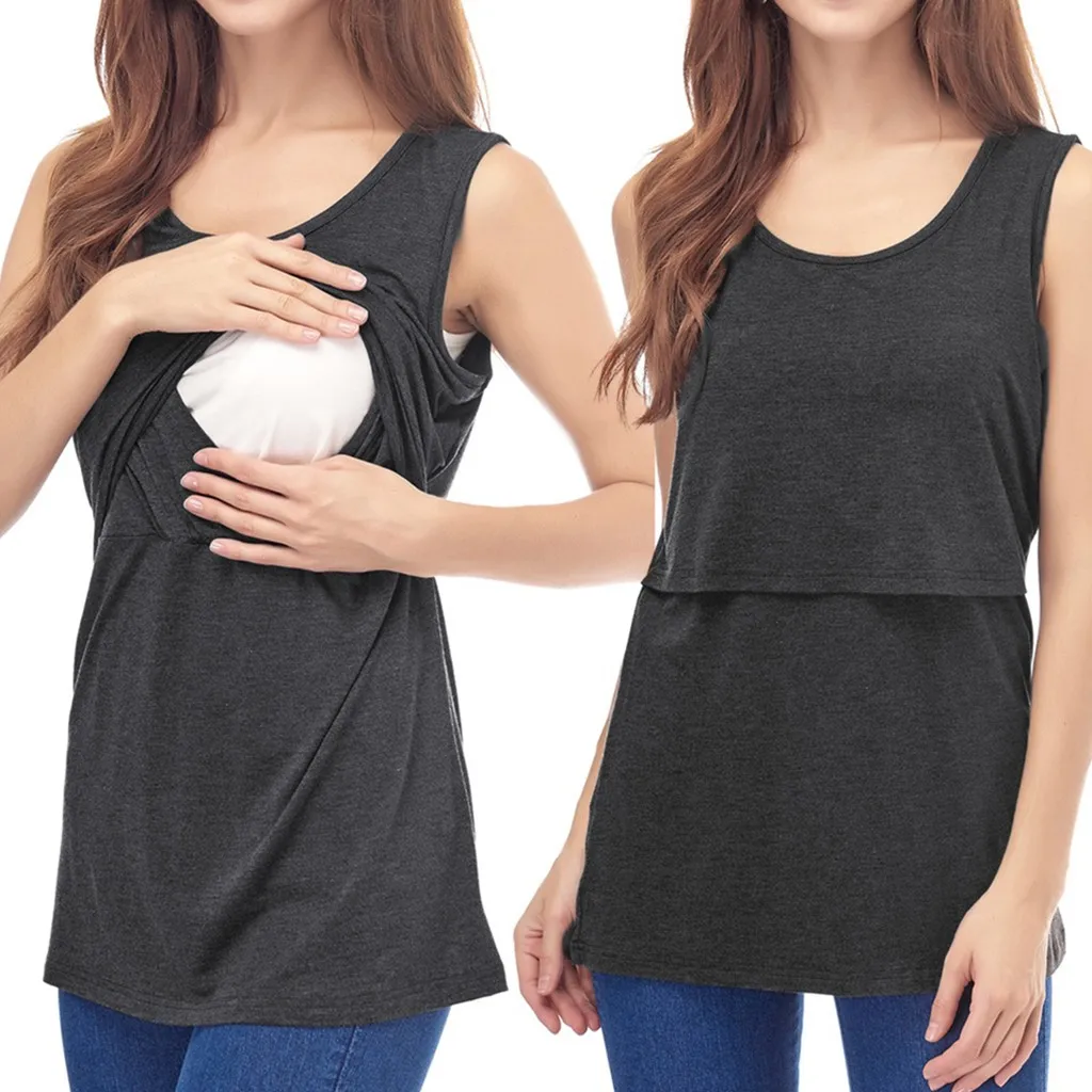 Женский жилет для беременных без рукавов удобный детский кормления
