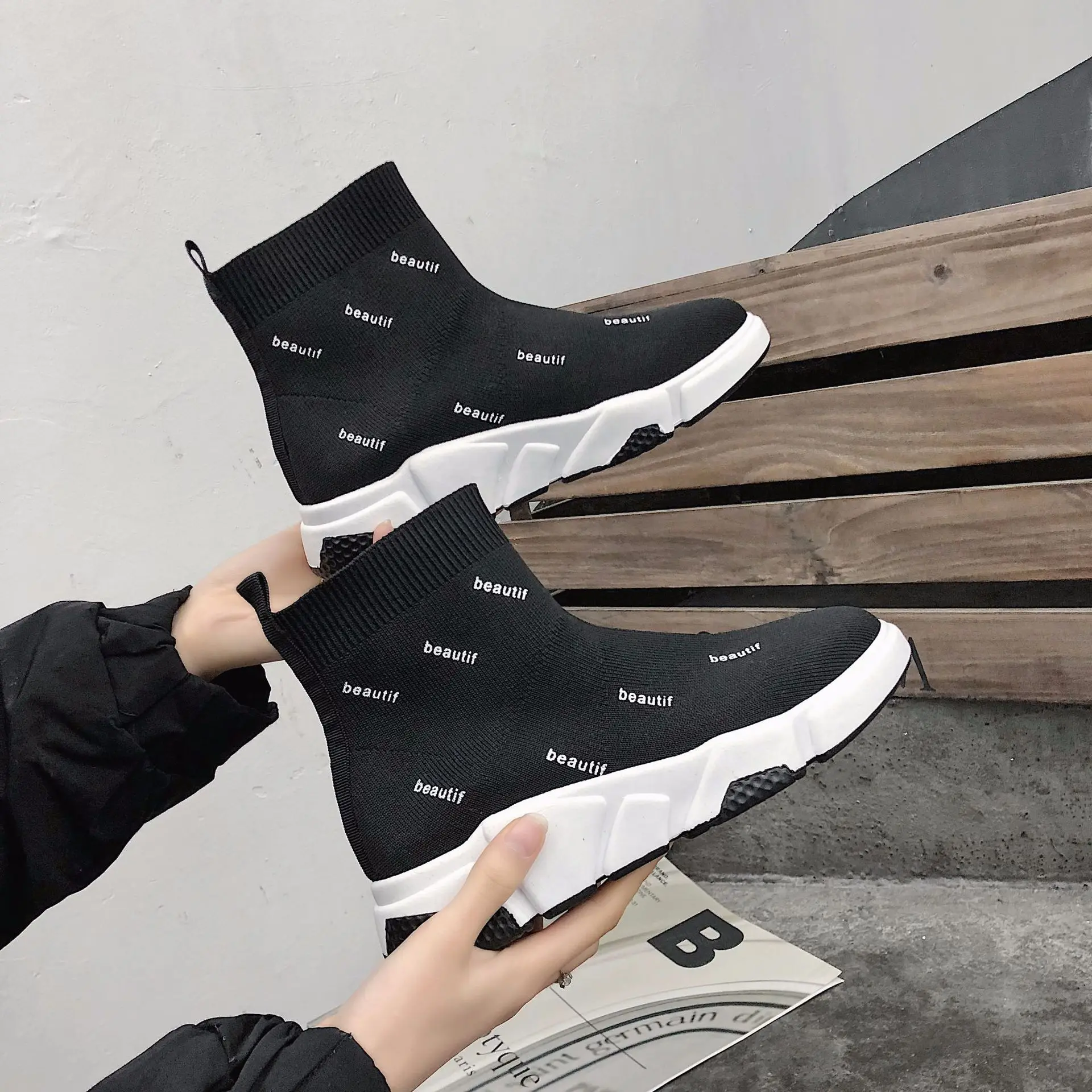 Модная эластичная женская обувь на мягкой подошве Zapatos De Mujer Амортизирующая