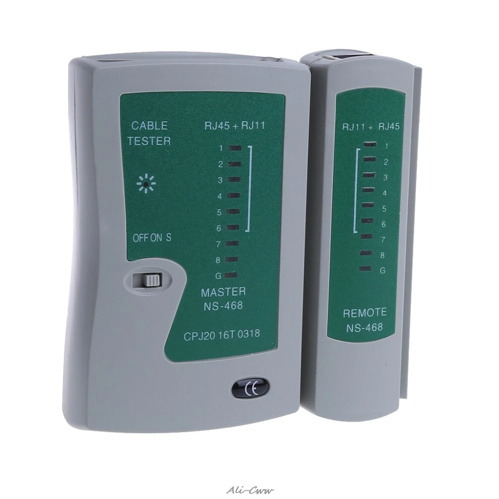 Новый профессиональный тестер сетевого кабеля RJ45 RJ11 RJ12 CAT5 UTP LAN|Сетевые