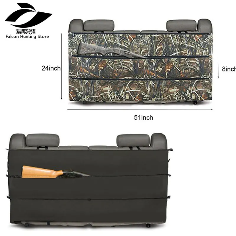 Rifle Gun rack case Organizer Hunting sling bags Black Camo  for Most SUV Trucks car Back Seat Vehicle Shot gun Storage