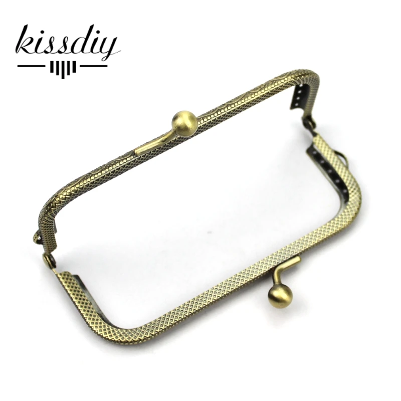 KISSDIY 10 шт./партия 10,5 см античный латунный металлический кошелек Рамка Поцелуй ручка с пружинным фиксатором для сумки мешочек ручного изготовления изготовление сшить оптом