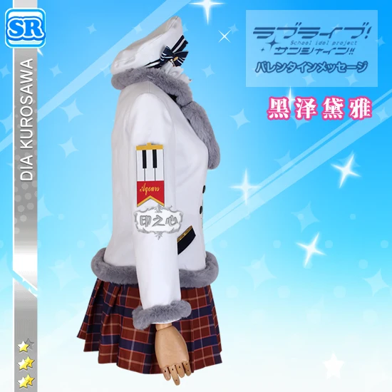 Аниме! Lovelive Sunshine Aqours Kurosawa Dia Рождественский хор Пробуждение ПРЕКРАСНАЯ школьная