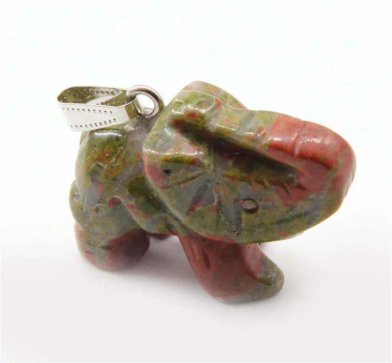2017 Резьба Амулет подвеска многоцветный Лаки ожерелья подвески мода Слон камень