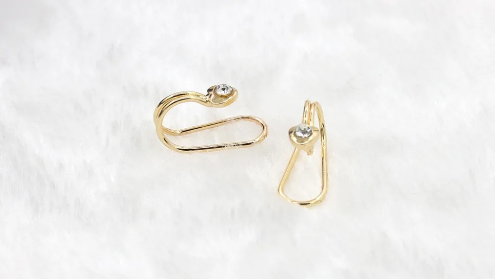 Серьги клипсы женские с кристаллами и искусственным жемчугом|clip earrings|fashion clip