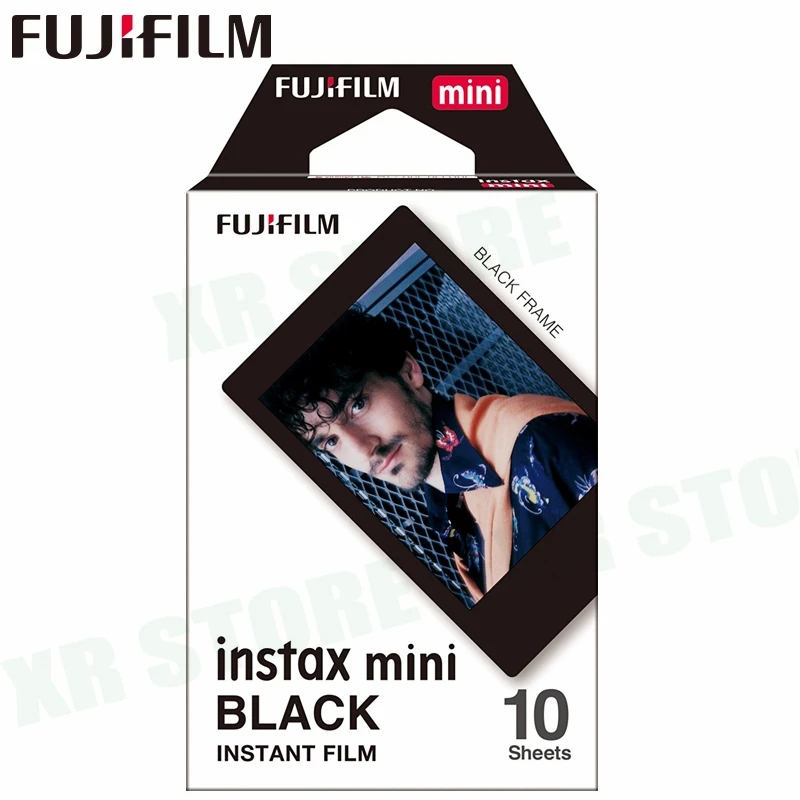 Белая пленка для Fuji Instax Мини 11 8 9 черный Рамка камеры Instant Фотобумага 10 листов на