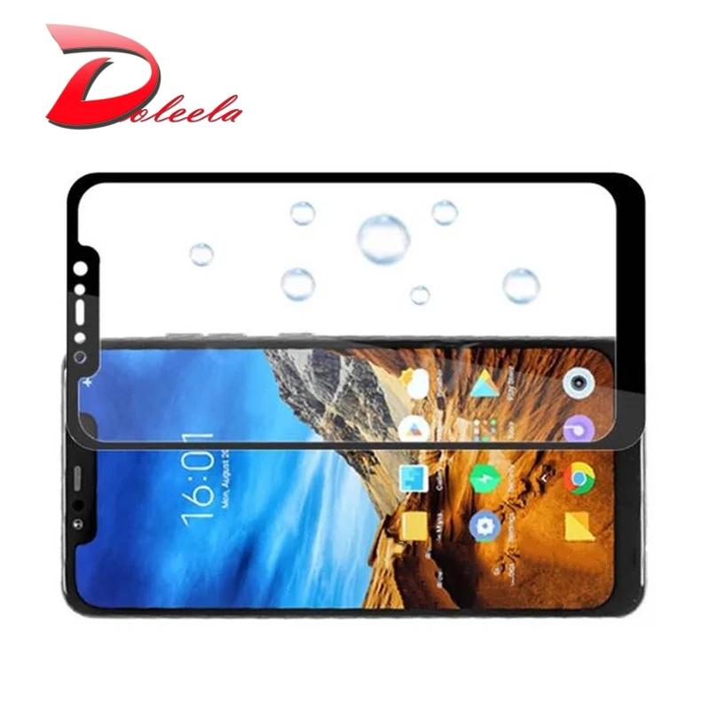 10 шт./лот полный Экран закаленное Стекло пленка для Xiaomi Pocophone F1 Поко 9 H протектор