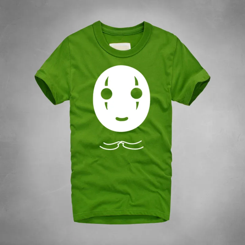 Футболка с надписью Spirited Away No Face Man аниме Миядзаки Хаяо гхибли для мальчиков Sen to
