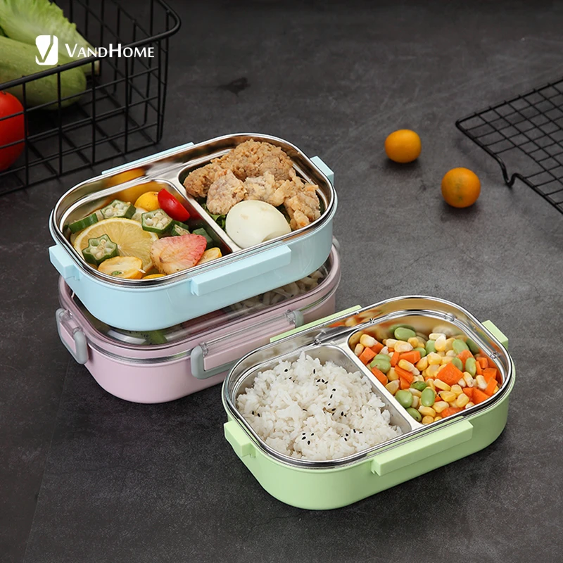 VandHome коробка для ланча детей японский 304 из нержавеющей стали Bento box герметичный