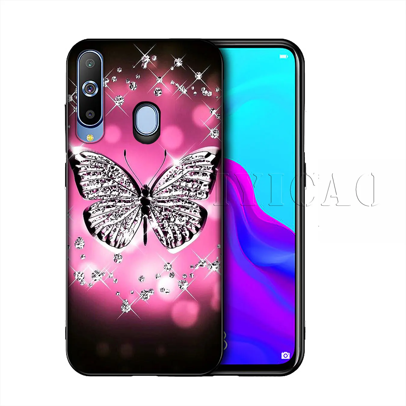 Iyicao красивая бабочка цветок Мягкий силиконовый чехол для samsung Galaxy A10 A30 A40 A50 A70 M10 M20