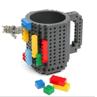 1pc 12oz diy lego block puzzle mug type build on brick coffee mug buildng blocks travel mugs 10 colors