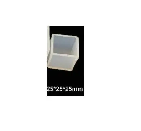 GJ0176-25mm Талисманы квадратный куб силиконовая форма ювелирные изделия фурнитура Подвеска Аксессуары DIY талисманы ручной работы эпоксидные кабошоны из смолы для рукоделия искусство - Цвет: GJ0176-25mm