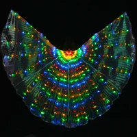 preffessional performance belly dance prop women accessories girls led wings light up wing multicolor gradient wings