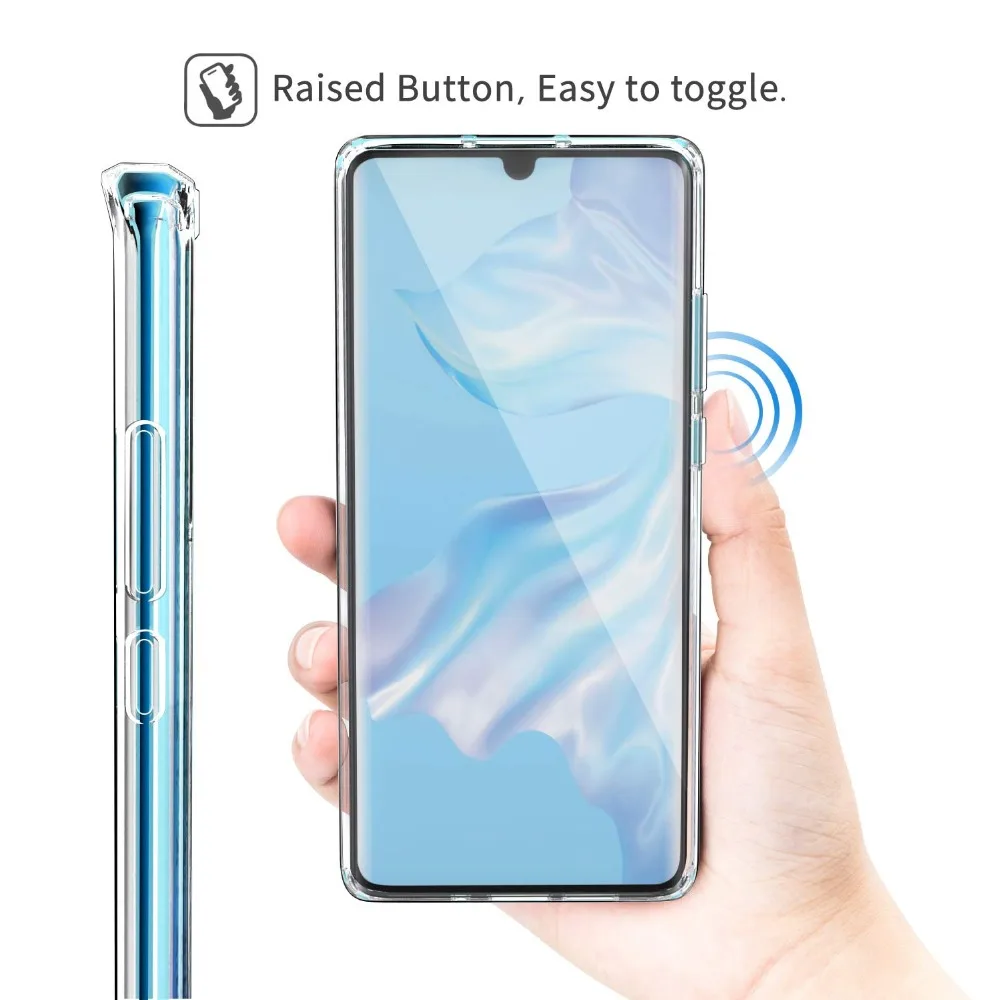 Роскошный чехол для Huawei P30 Pro ультратонкий прозрачный силиконовый из ТПУ защитный
