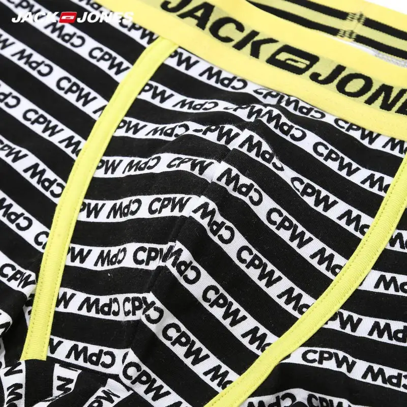 JackJones Мужской стрейч хлопок контрастные буквы печати нижнее белье боксеры шорты