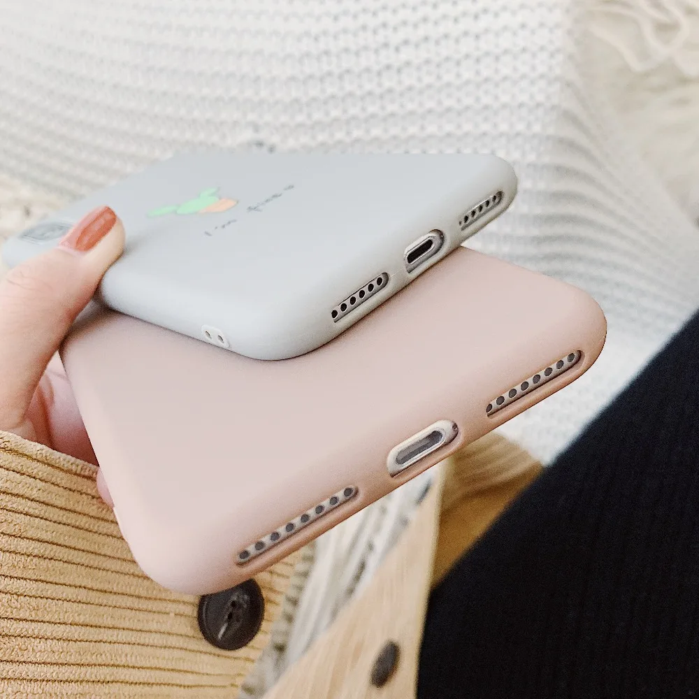 Cartoon Cactus Phone Case for iphone X XR XS MAX Green Plant Back Soft Cover For 7 6S 6 8 Plus Cute Patterned Cases Capa |
