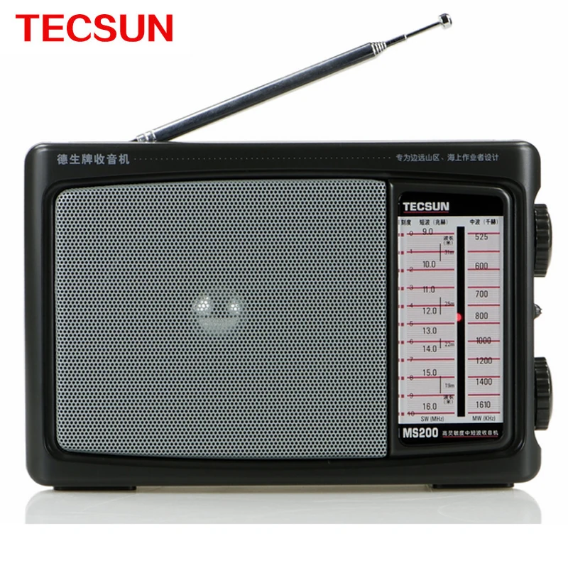 TECSUN MS-200 Портативный МВТ/SW Радио Высокая Чувствительность Низкий Уровень Шума
