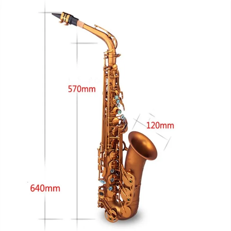 AisiweierAltoSaxphone E плоский латунный лакированный Золотой 802 ключ деревянный ветер с