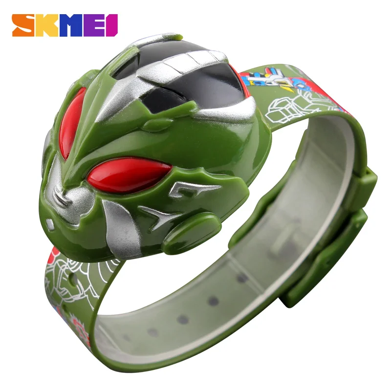 green Children Watches SKMEI Hot Cute Kids Watches Fashion Sports Digital Girls boys Children's Wristwatches Relogio Masculino - Цвет: green