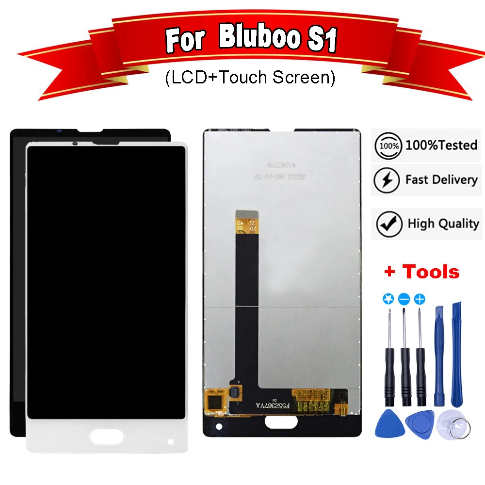 ЖК дисплей 5 дюйма для Bluboo S1 + сенсорный экран дигитайзер стеклянная панель Замена