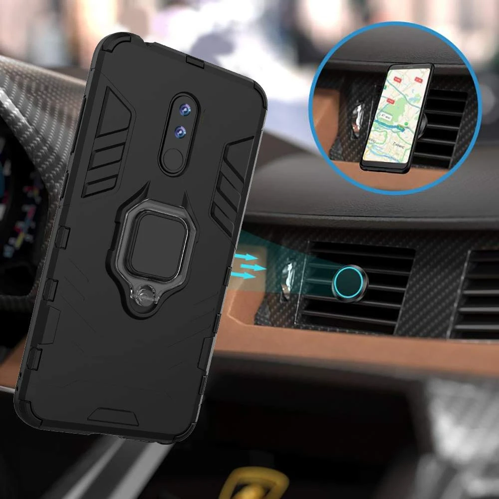 Чехол для OnePlus 7 Pro противоударный чехол с подставкой магнитный держатель кольца