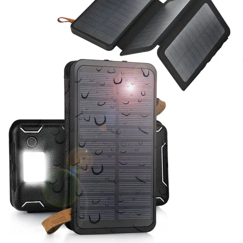 50000mAh внешний аккумулятор с солнечной панелью Внешнее зарядное устройство для