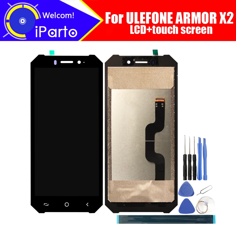 5 дюймов ULEFONE ARMOR X2 ЖК дисплей + кодирующий преобразователь сенсорного экрана в