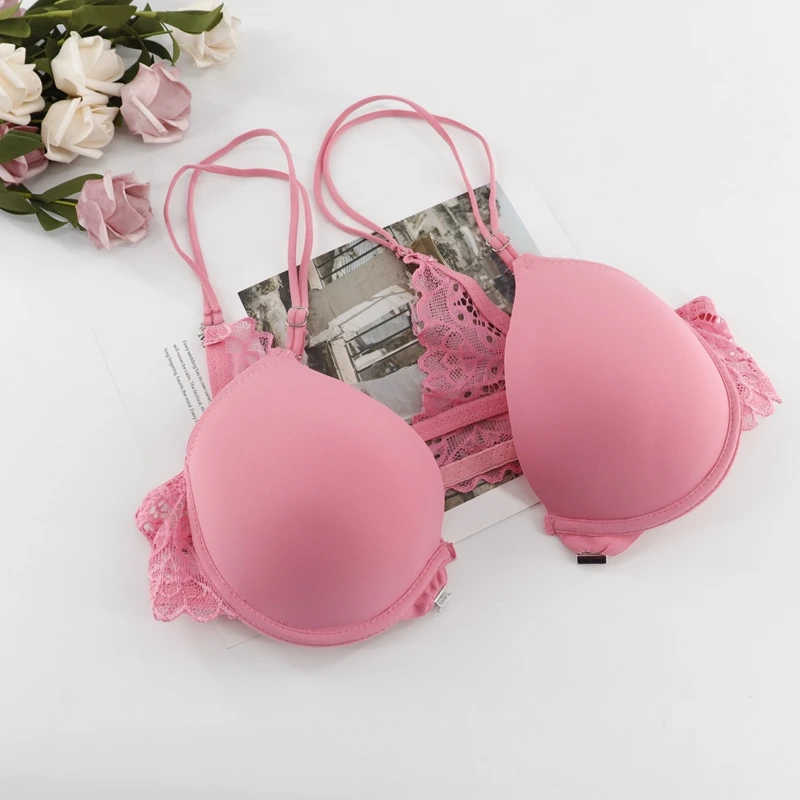 Beauwear сексуальный бюстгальтер размера плюс с застежкой спереди бюстгальтер на косточках Кружевная футболка бюстгальтер без косточек бесшовный поддерживающий бюстгальтер 36B 38B 40B 42B