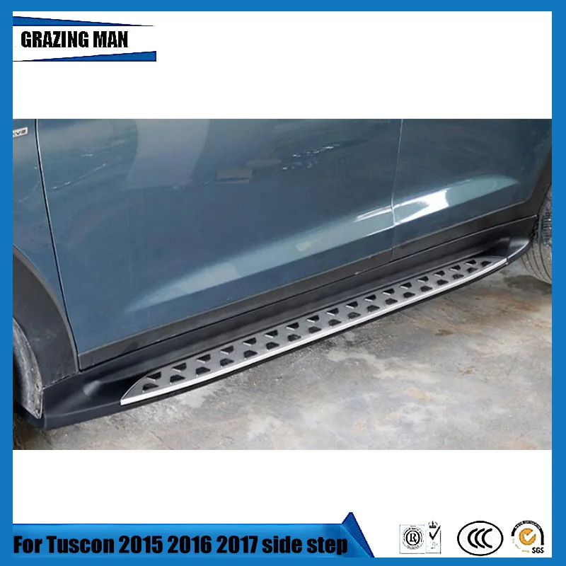 Car accessories aluminium alloy thresholds side step running board for Tuscon 2015 2016 2017 | Автомобили и мотоциклы