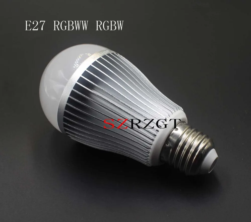 RGBCW RGBWW E27 Светодиодный светильник с регулируемой яркостью RGB лампа 2 4G