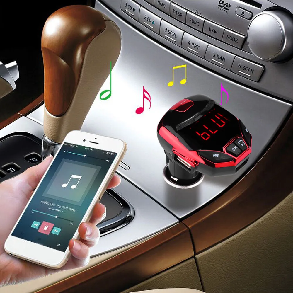 Беспроводной Bluetooth LCD FM передатчик модулятор USB автомобильный комплект mp3-плеер SD