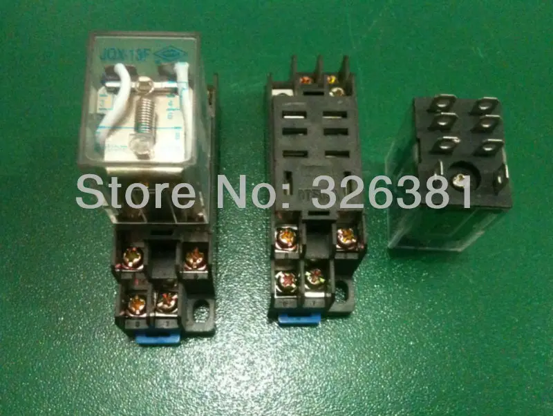 12V 24V 48v 220V 10A катушки Мощность реле JQX-13F гнездо База 8PIN с PYF08A основного разъема
