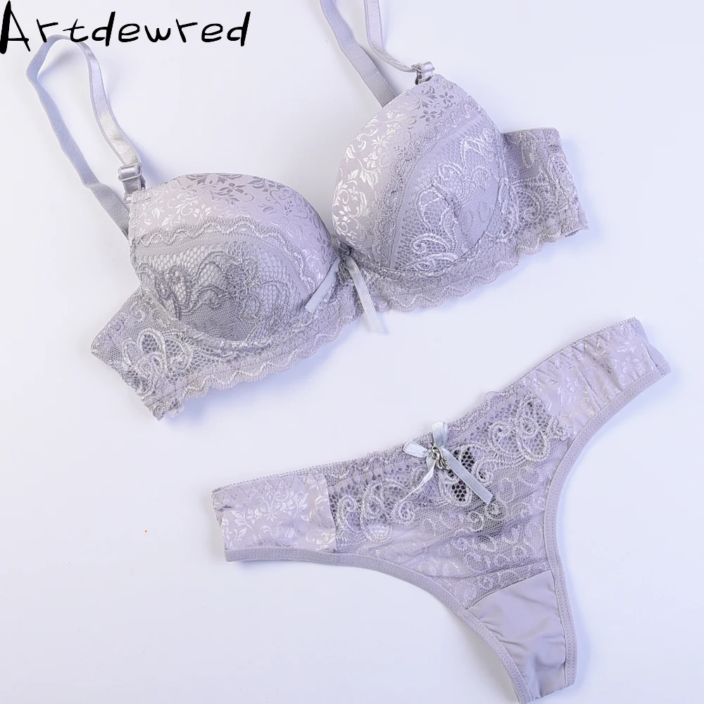 Комплект женского кружевного нижнего белья с чашкой ABC|sexy push|sexy push upplus size bra |