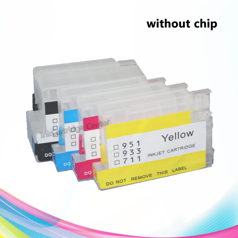 CISSPLAZA 2 комплекта без чипа СНПЧ картридж заправка совместимый для HP932 950 OfficeJet Pro 6100