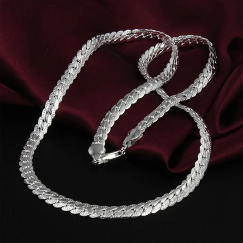 Хит продаж 5 мм змеиное ожерелье для женщин и мужчин серебряные модные подвески