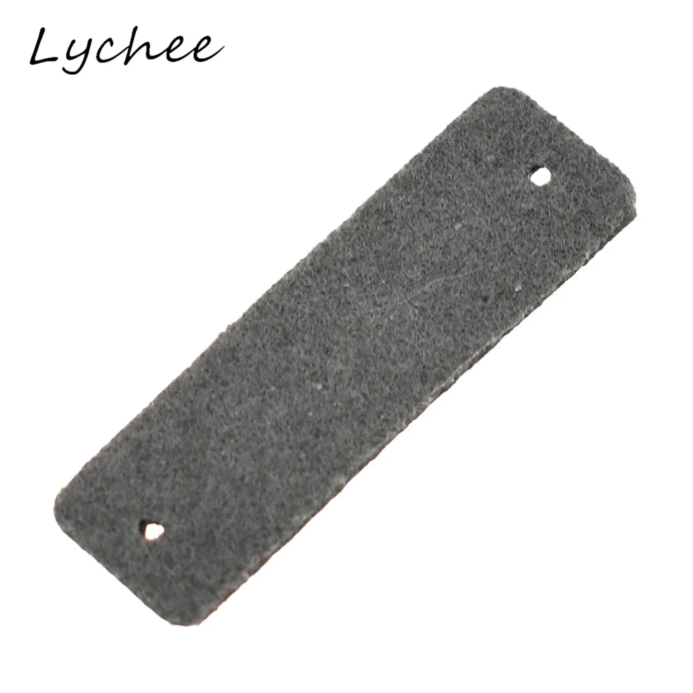 Lychee 20 шт Классические два отверстия искусственная кожа этикетка ручной работы
