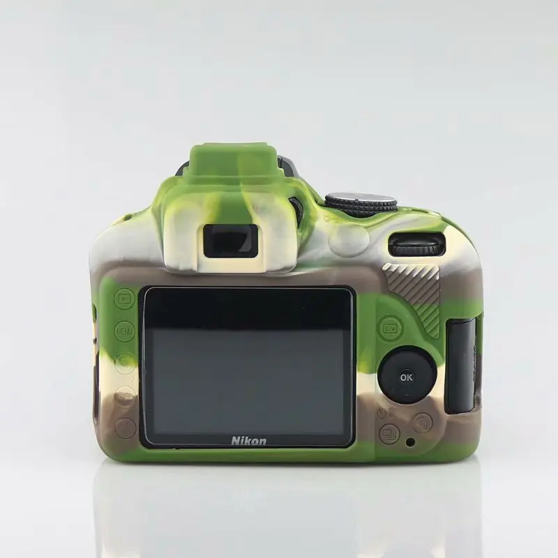 Силиконовый кожаный брони чехол Защита корпуса для Nikon D3400 корпус DSLR только