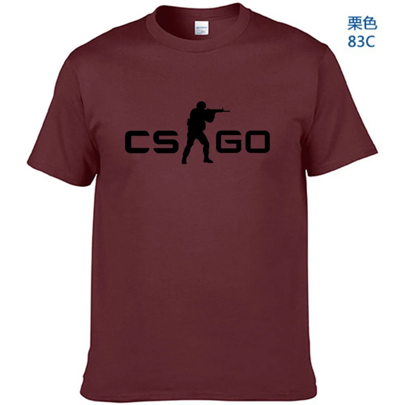 2018 Мужская футболка Cs Go Counter Strike Global offension CSGO Повседневная мужская крутая летняя Cs: