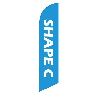 Shape C YAZANIE графическая печать на заказ лезвие перо флаг знаки пляж Bowflag каплевидный флаг с баннером для наружной рекламы продвижение - Цвет: Shape C